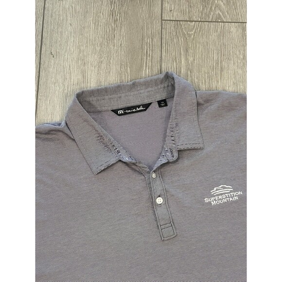 Travis Mathew Golf Polo Mens XXL Purple Preppy Casual Golf Shirt - Picture 4 of 6